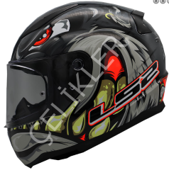 LS2 RAPID 2 SPOX GRİ- KIRMIZI KAPALI KASK