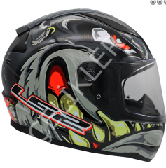 LS2 RAPID 2 SPOX GRİ- KIRMIZI KAPALI KASK
