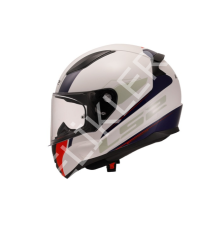 LS2 RAPID 2 DRIVEWAY KAPALI KASK BEYAZ-MAVİ