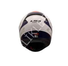 LS2 RAPID 2 DRIVEWAY KAPALI KASK BEYAZ-MAVİ
