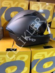EVO KAPALI KASK MAT GRİ