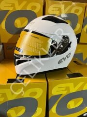 EVO KAPALI KASK MAT BEYAZ