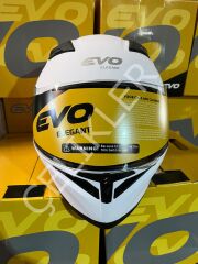 EVO KAPALI KASK MAT BEYAZ