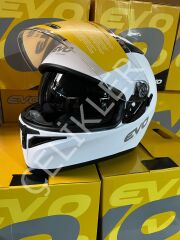 EVO KAPALI KASK MAT BEYAZ